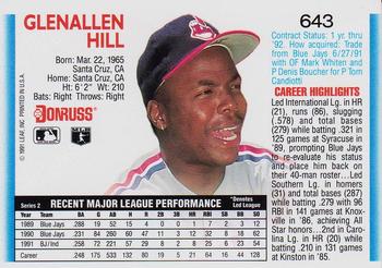 Glenallen Hill  baseball card collectible - Main Image 2