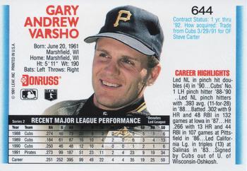 Gary Varsho  baseball card collectible - Main Image 2