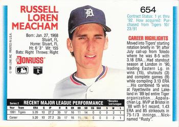 Rusty Meacham  baseball card collectible - Main Image 2