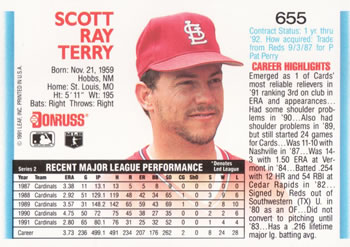 Scott Terry  baseball card collectible - Main Image 2