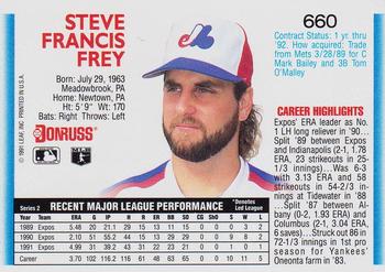 Steve Frey  baseball card collectible - Main Image 2