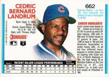 Ced Landrum  baseball card collectible - Main Image 2
