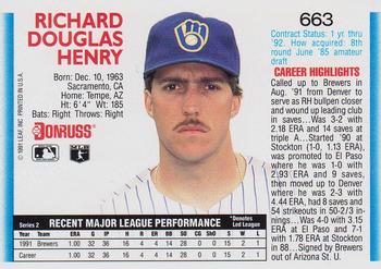 Doug Henry  baseball card collectible - Main Image 2
