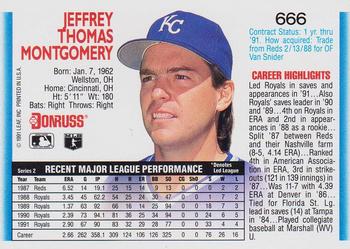 Jeff Montgomery  baseball card collectible - Main Image 2
