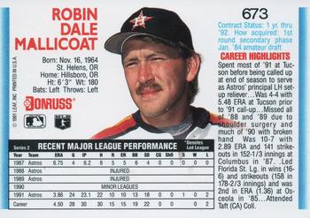 Rob Mallicoat  baseball card collectible - Main Image 2
