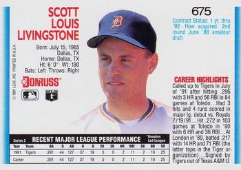 Scott Livingstone  baseball card collectible - Main Image 2