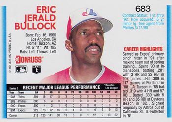 Eric Bullock  baseball card collectible - Main Image 2