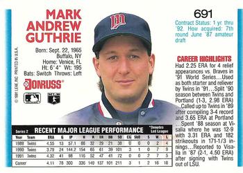 Mark Guthrie  baseball card collectible - Main Image 2