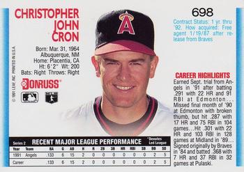 Chris Cron  baseball card collectible - Main Image 2