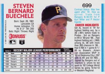 Steve Buechele  baseball card collectible - Main Image 2
