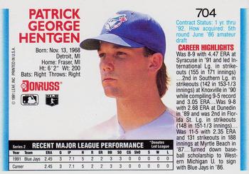 Pat Hentgen  baseball card collectible - Main Image 2