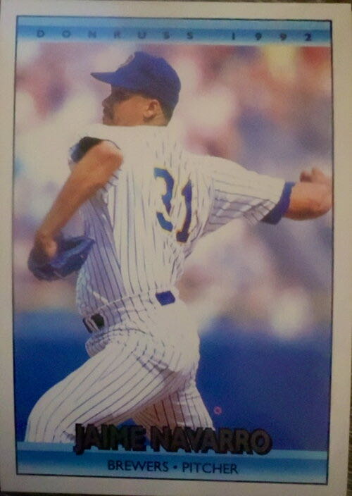 Jaime Navarro  baseball card collectible - Main Image 3