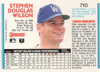 Steve Wilson  baseball card collectible - Main Image 2