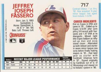 Jeff Fassero  baseball card collectible - Main Image 2