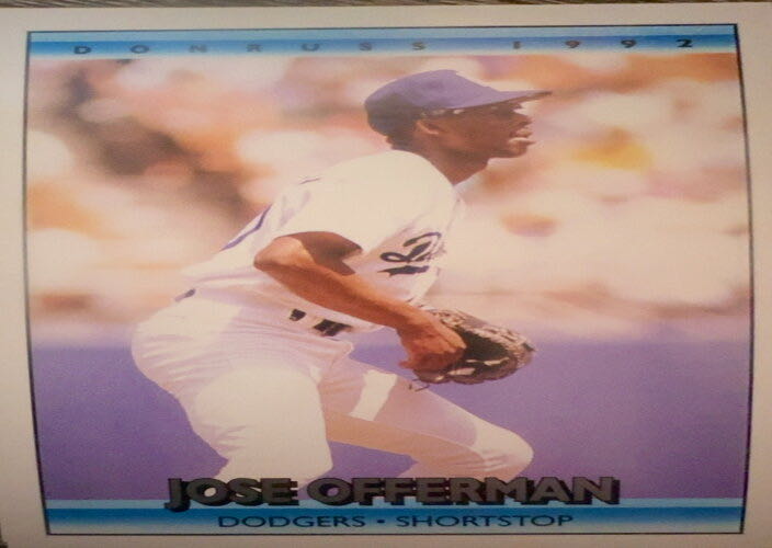 Jose Offerman  baseball card collectible - Main Image 3