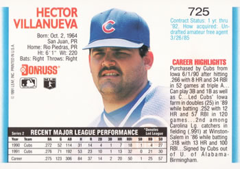 Hector Villanueva  baseball card collectible - Main Image 2