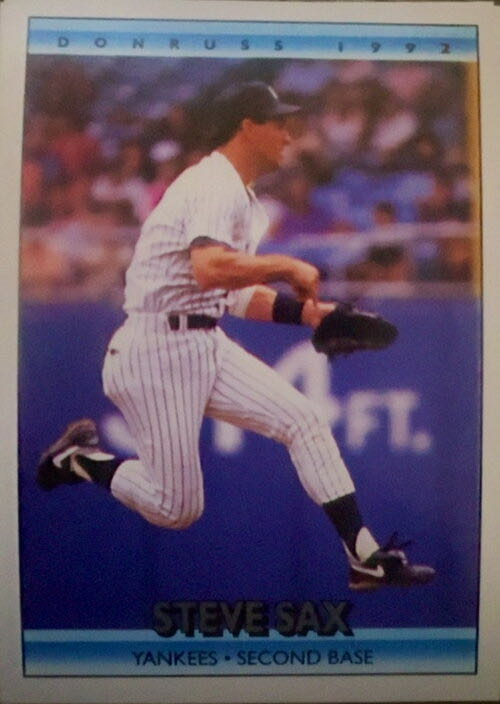 Steve Sax  baseball card collectible - Main Image 3