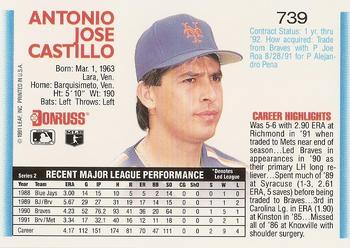 Tony Castillo  baseball card collectible - Main Image 2