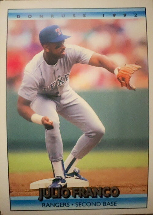 Julio Franco  baseball card collectible - Main Image 3