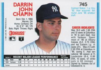 Darrin Chapin  baseball card collectible - Main Image 2