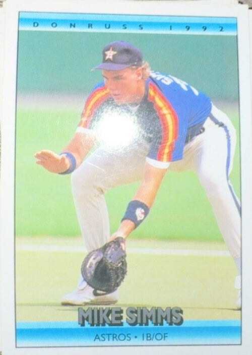 Mike Simms  baseball card collectible - Main Image 3