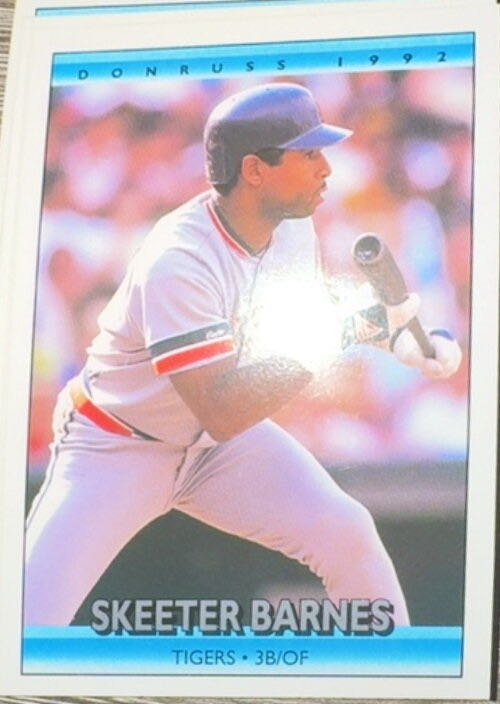 Skeeter Barnes  baseball card collectible - Main Image 3