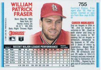 Willie Fraser  baseball card collectible - Main Image 2