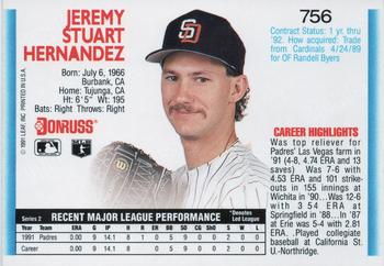 Jeremy Hernandez  baseball card collectible - Main Image 2