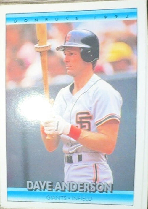 Dave Anderson  baseball card collectible - Main Image 3
