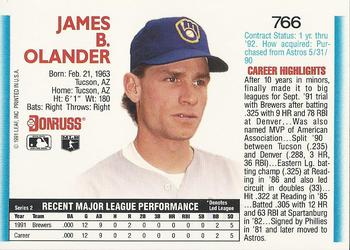 Jim Olander  baseball card collectible - Main Image 2