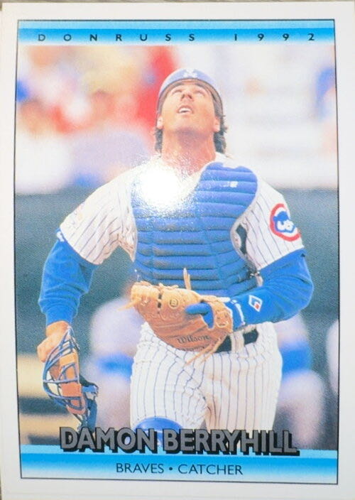 Damon Berryhill  baseball card collectible - Main Image 3