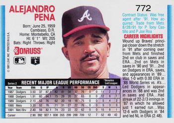 Alejandro Pena  baseball card collectible - Main Image 2