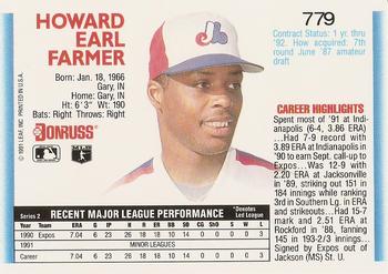 Howard Farmer  baseball card collectible - Main Image 2