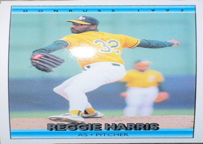 Reggie Harris  baseball card collectible - Main Image 3