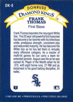 Frank Thomas  baseball card collectible - Main Image 2