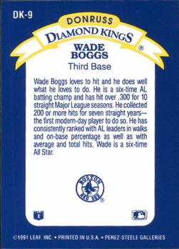 Wade Boggs  baseball card collectible - Main Image 2