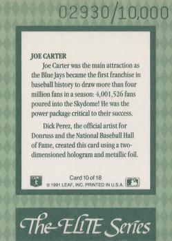 Joe Carter  baseball card collectible - Main Image 2