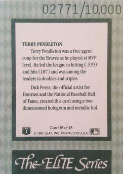 Terry Pendleton  baseball card collectible - Main Image 2