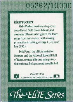 Kirby Puckett  baseball card collectible - Main Image 2