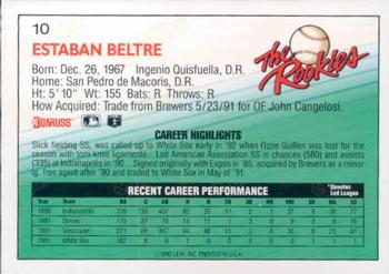 Esteban Beltre  baseball card collectible - Main Image 2