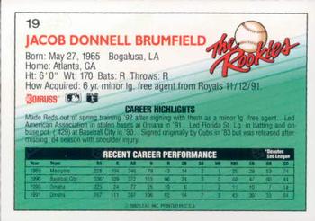 Jacob Brumfield  baseball card collectible - Main Image 2