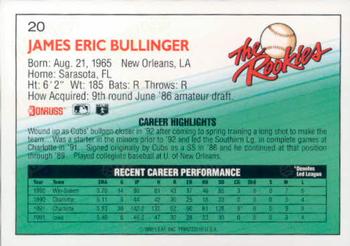 Jim Bullinger  baseball card collectible - Main Image 2