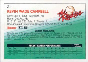 Kevin Campbell  baseball card collectible - Main Image 2