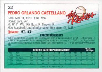 Pedro Castellano  baseball card collectible - Main Image 2