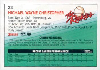Mike Christopher  baseball card collectible - Main Image 2