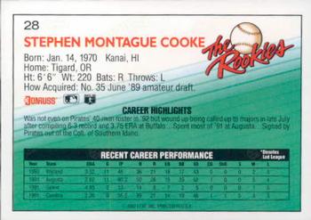 Steve Cooke  baseball card collectible - Main Image 2
