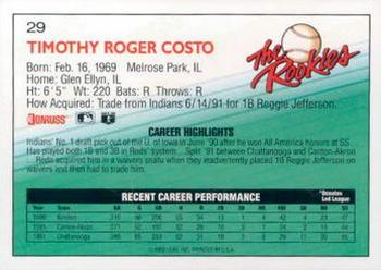 Tim Costo  baseball card collectible - Main Image 2