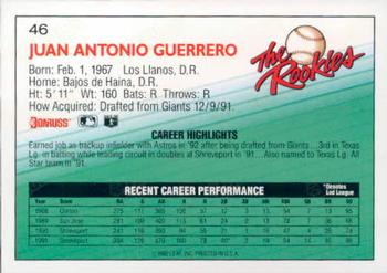 Juan Guerrero  baseball card collectible - Main Image 2