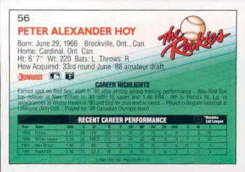 Peter Hoy  baseball card collectible - Main Image 2
