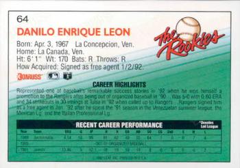Danny Leon  baseball card collectible - Main Image 2